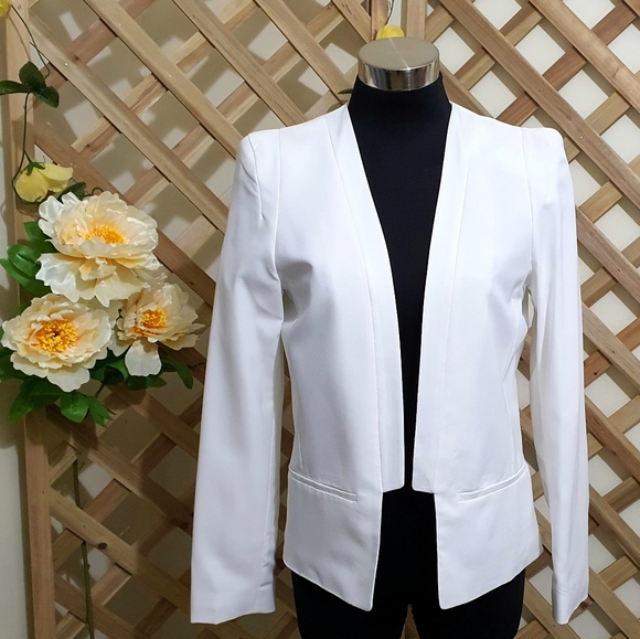 MANGO White Blazer Corporate / Office (CLEARANCE) - Picture 3 of 12